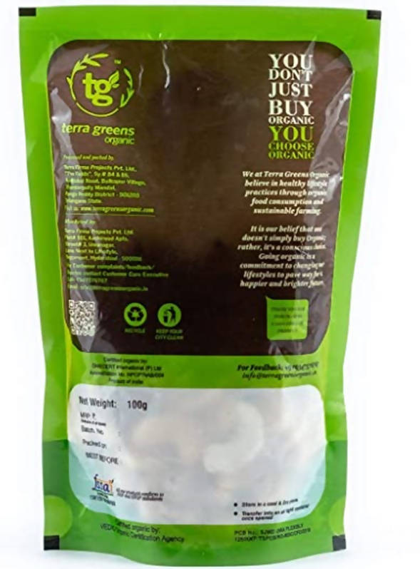Terra Greens Organic Cashew Nuts | Grocsy