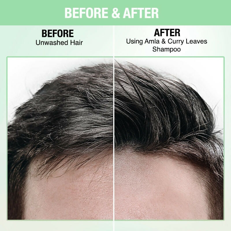 Nykaa Naturals Longer & Thicker Hair - Free Shampoo With Amla, Curry Leaves & Coconut Oil | Grocsy