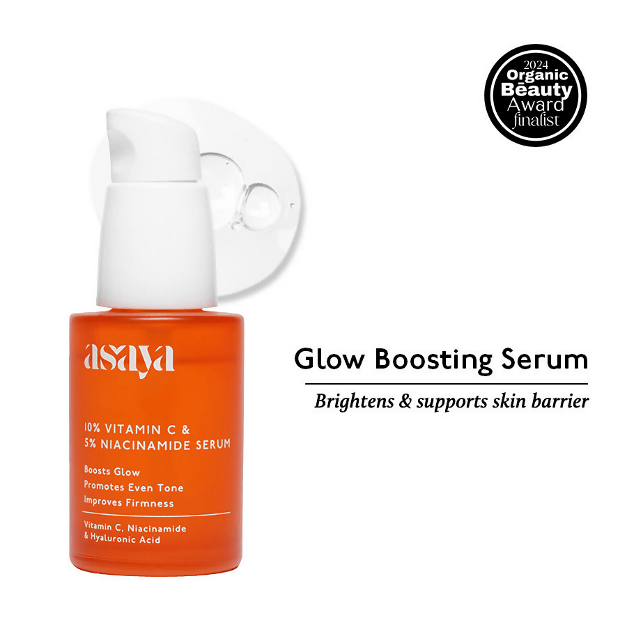 Asaya 10% Vitamin C Serum With 5% Niacinamide & Antioxidant Face Serum For Glowing Skin & Dullness | Grocsy