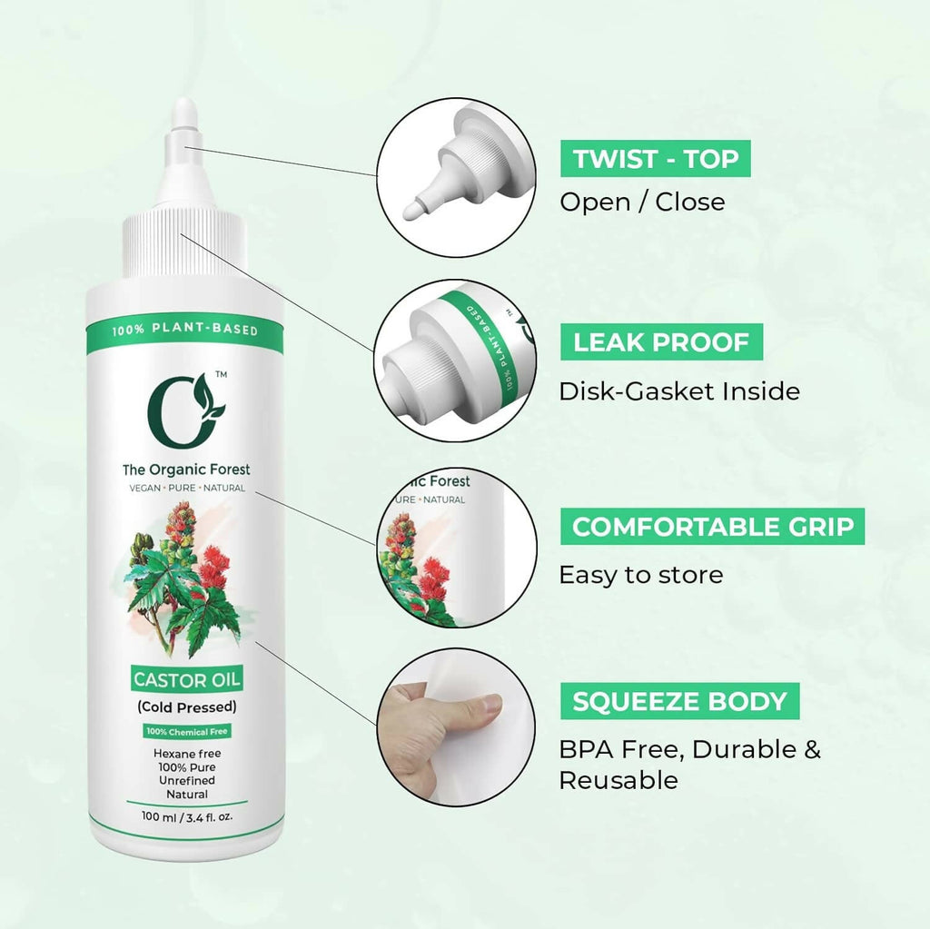 The Organic Forest Castor Oil - Cold Pressed | Grocsy