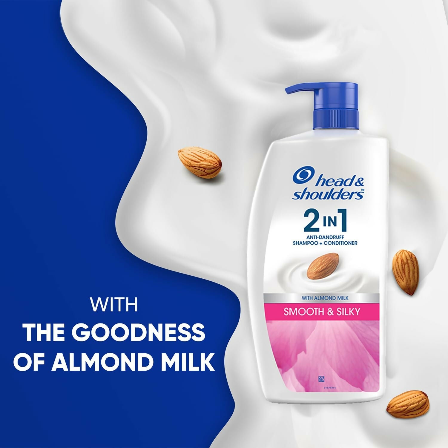 Head & Shoulders 2-in-1 Smooth and Silky Anti Dandruff Shampoo + Conditioner | Grocsy