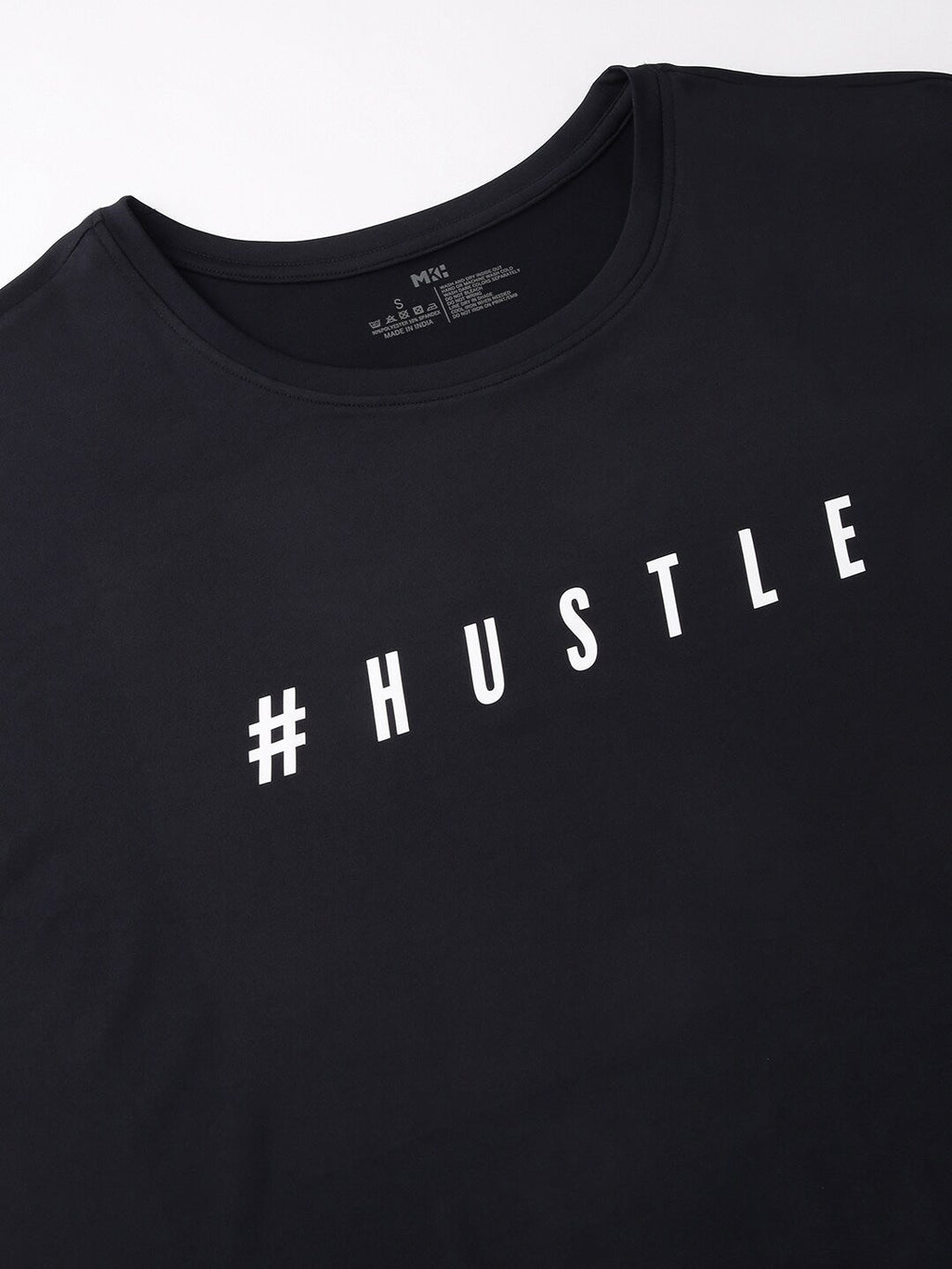 MKH Typography Printed Extended Sleeves Dri-FIT Relaxed Fit T-shirt | Grocsy
