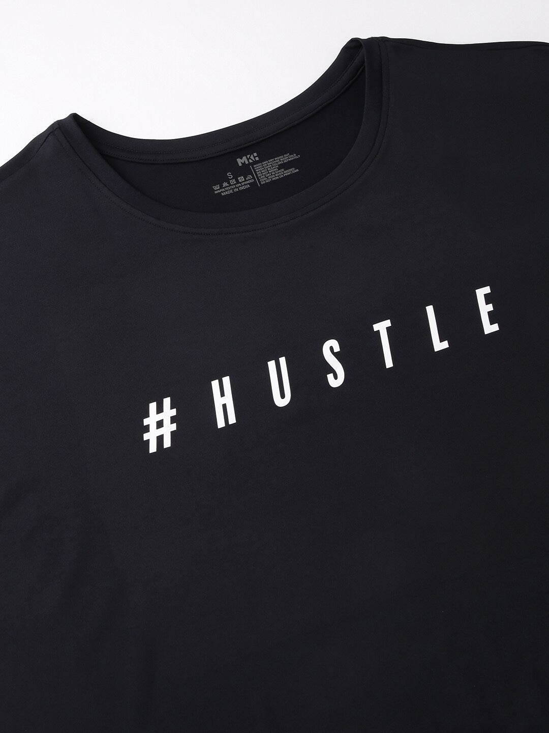 MKH Typography Printed Extended Sleeves Dri-FIT Relaxed Fit T-shirt | Grocsy