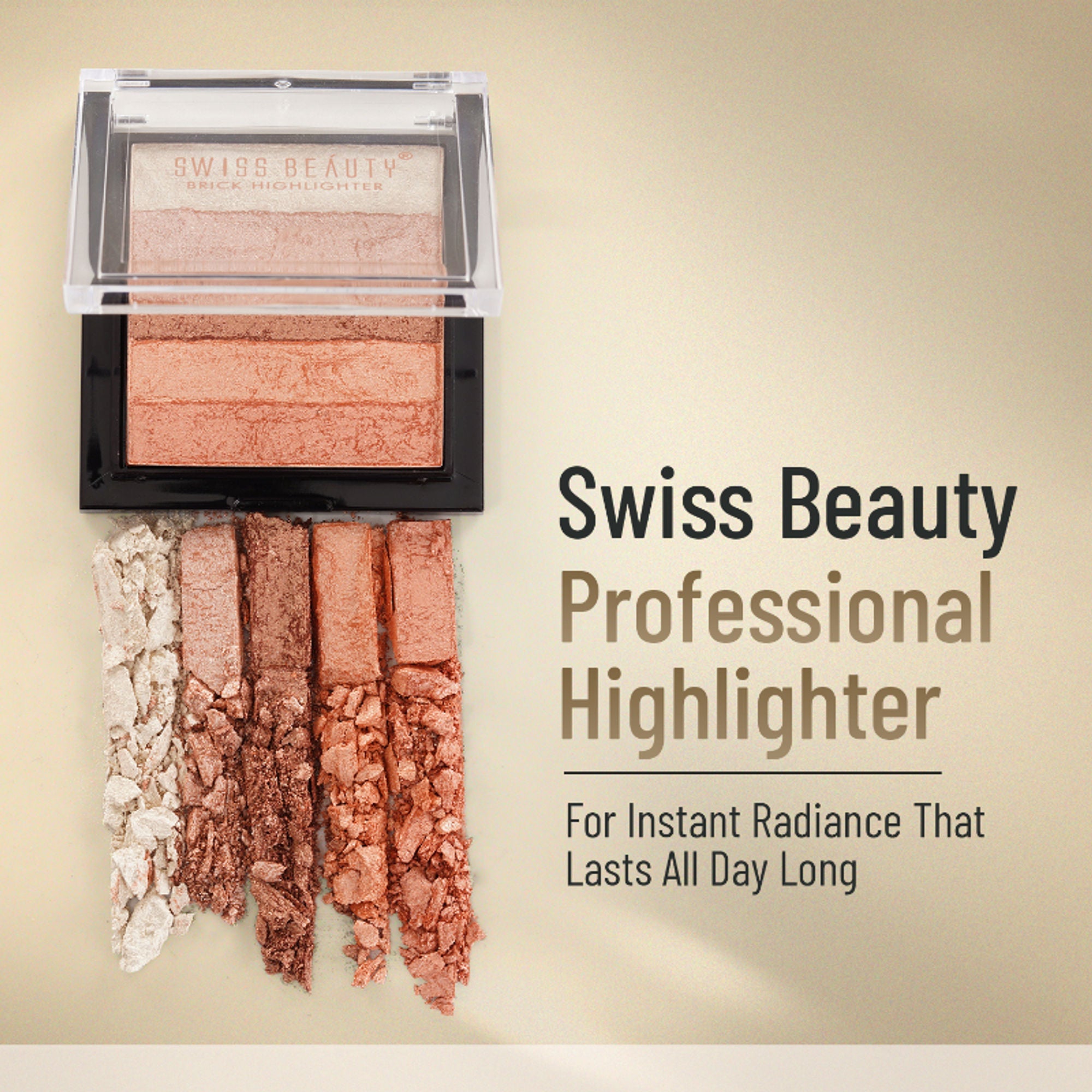 Swiss Beauty Brick Highlighter - Shade 04 | Grocsy