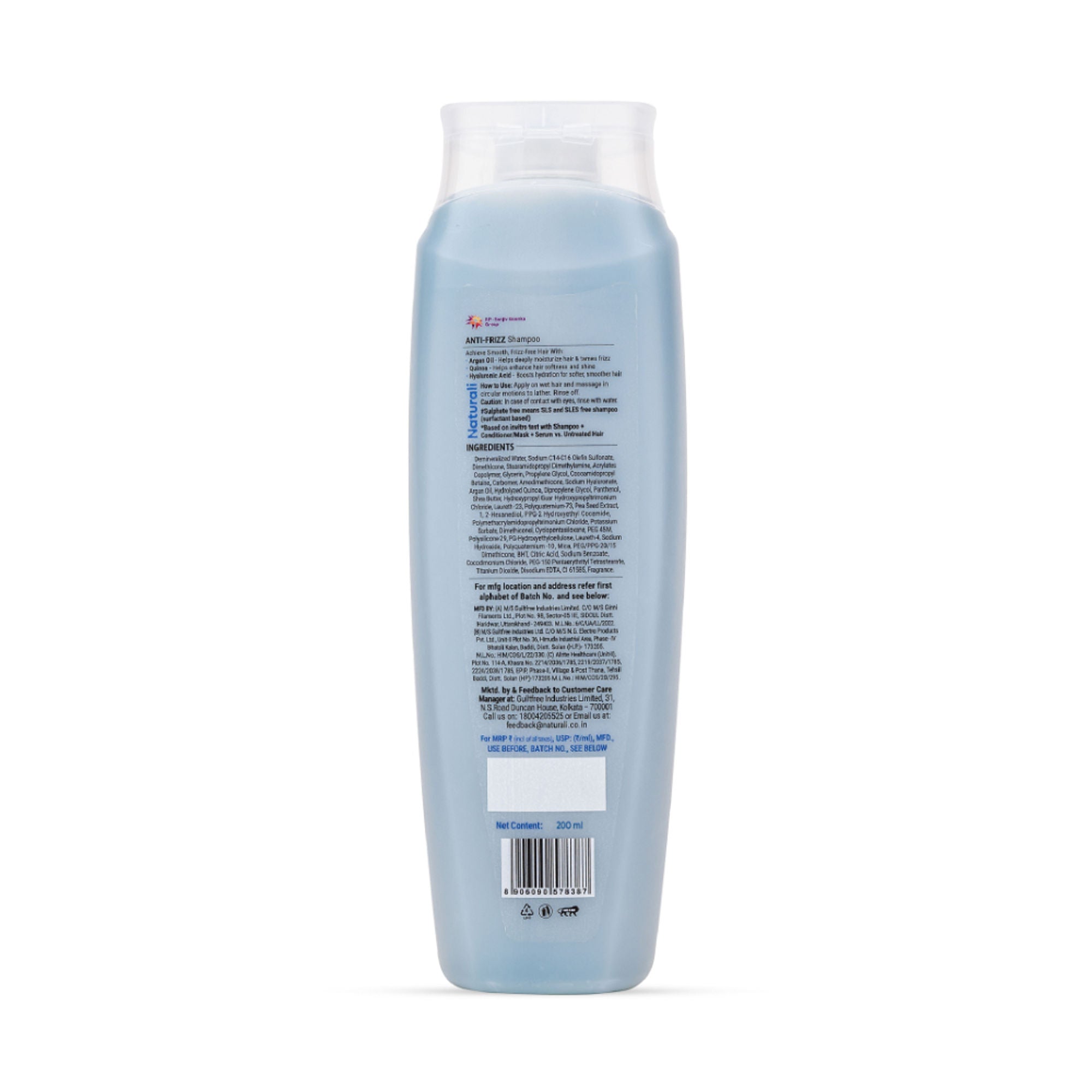 Naturali Anti Frizz Shampoo | Grocsy