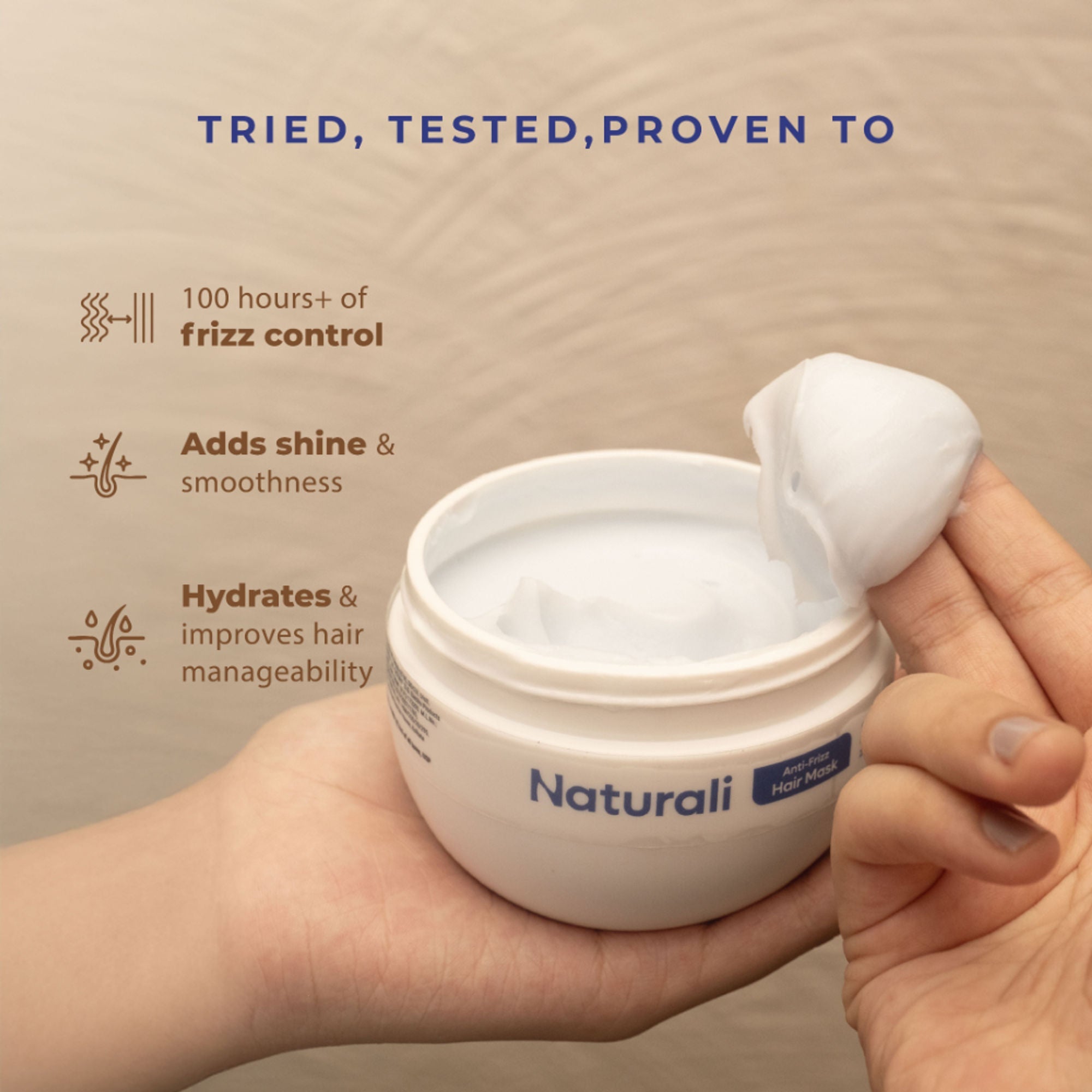 Naturali Anti-Frizz Hair Mask | Grocsy
