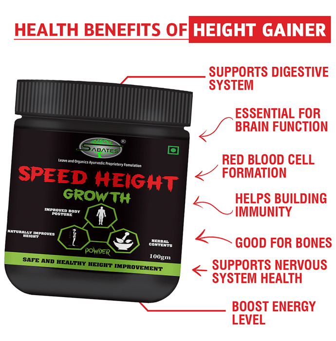 Sabates Speed Height Growth Powder | Grocsy