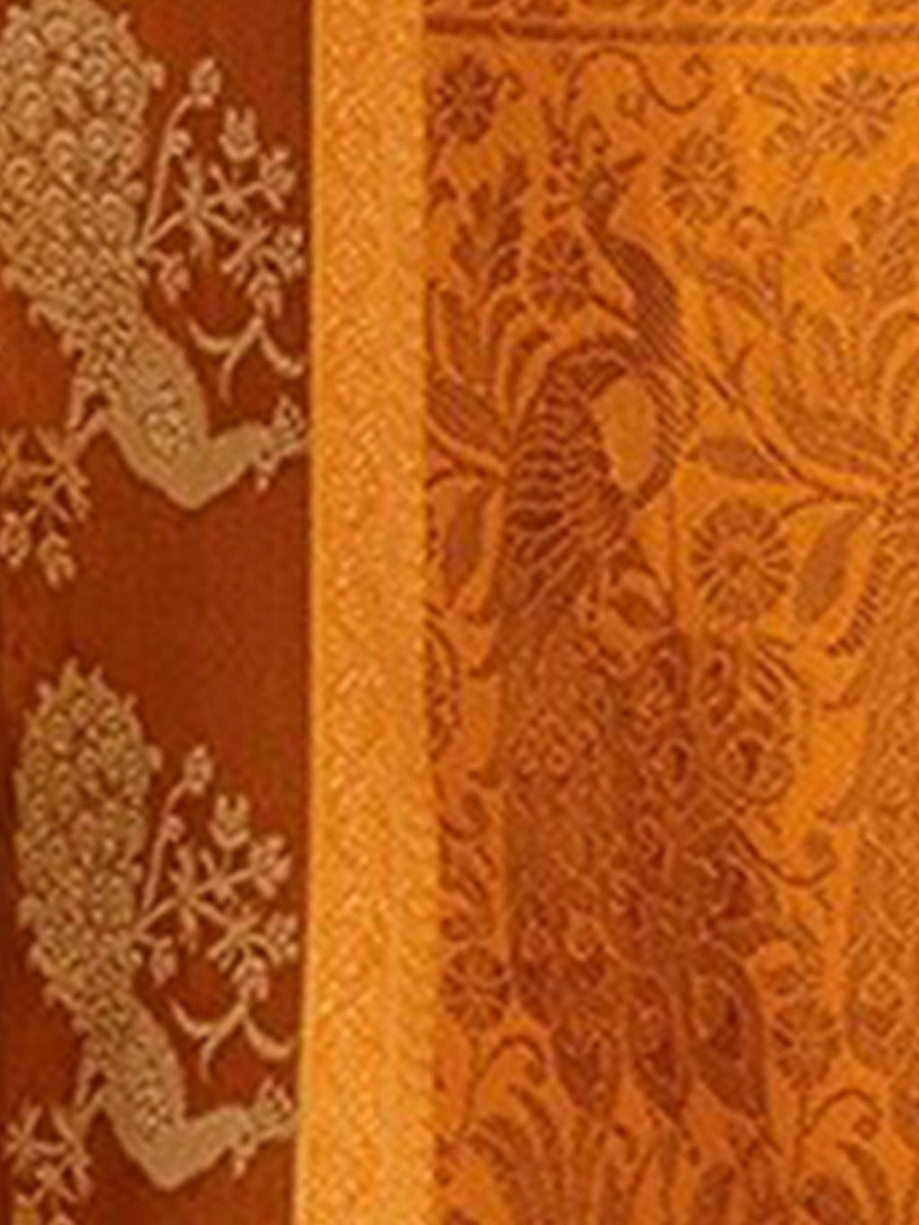 Sangria Ethnic Motifs Woven Design Art Silk Banarasi Saree | Grocsy