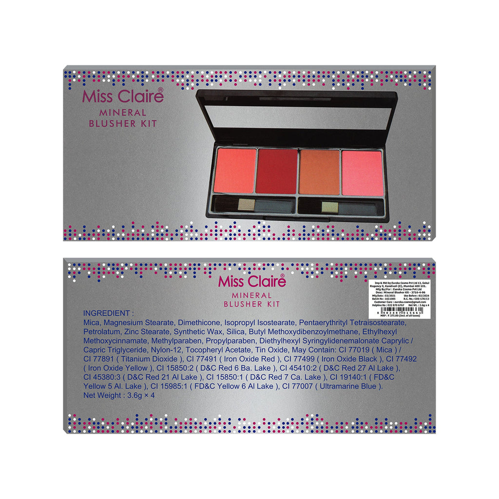 Miss Claire Mineral Blusher Kit - 3716-4-6 | Grocsy