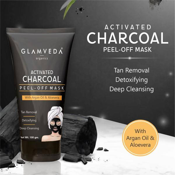 Glamveda Active Charcoal Peel Off Mask | Grocsy