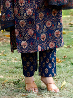 Hand Embroidered & Floral Printed Lace Detailed Kurta With Printed Pant & Dupatta Premium Luxury, Multicolor - Hiral Fashion | Grocsy