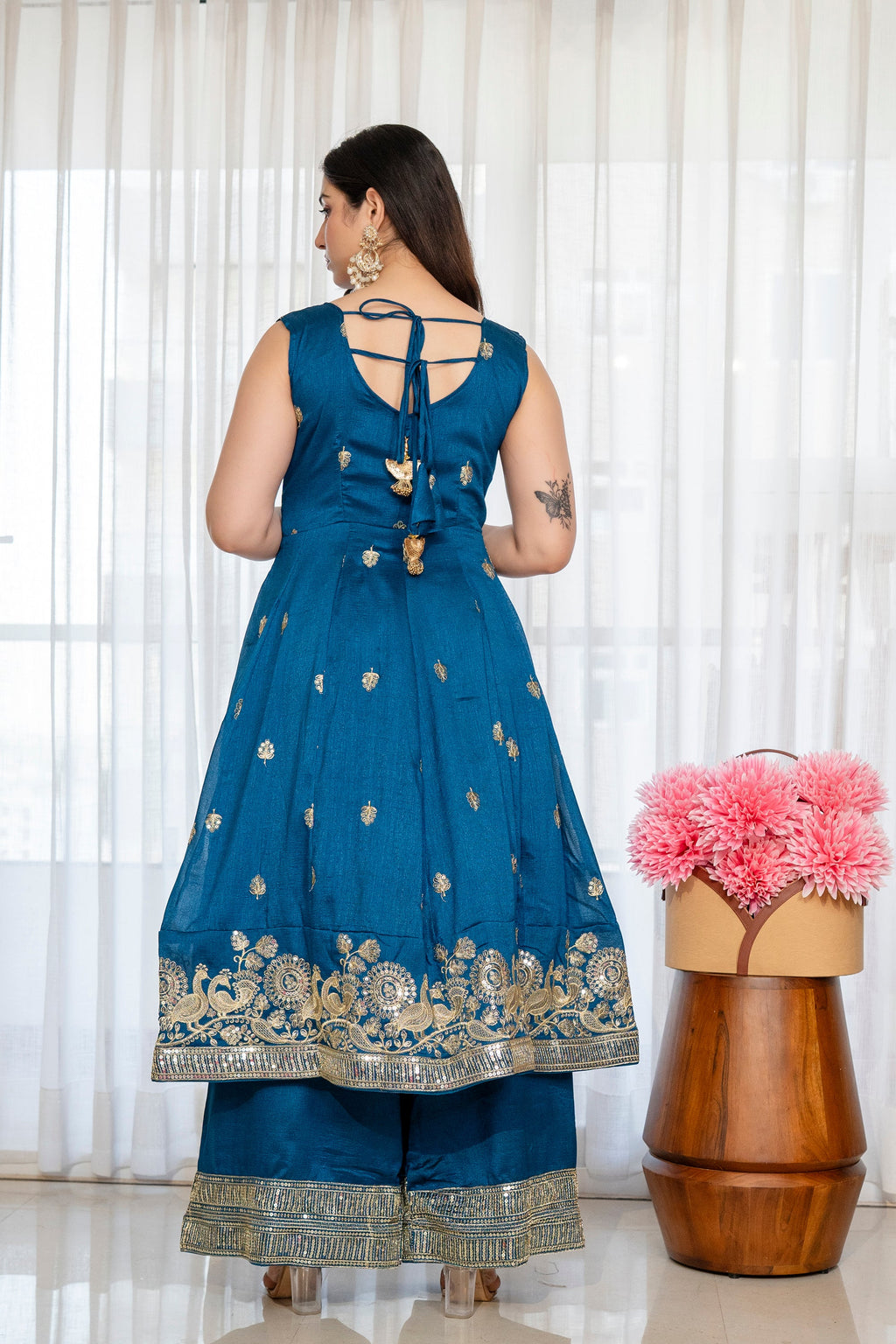 Yash Enterprise Rama Simmar Silk Party Wear Embroidery Suit Set | Grocsy