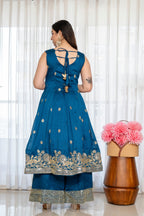 Yash Enterprise Rama Simmar Silk Party Wear Embroidery Suit Set | Grocsy