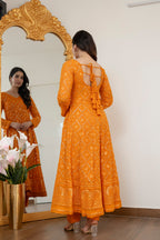 Yash Enterprise Yellow Blooming Silk Party Wear Embroidery Suit Set | Grocsy