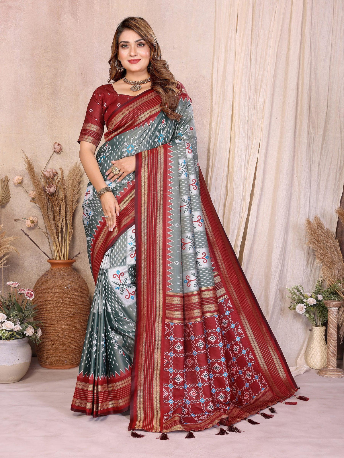 Anaita Premium South Soft Silk Saree | Grocsy