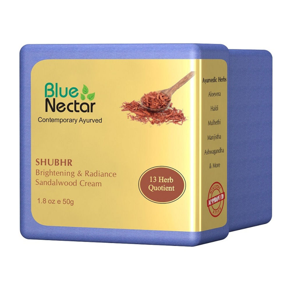 Blue Nectar Shubhr Brightening & Radiance Sandalwood Cream for Women | Grocsy