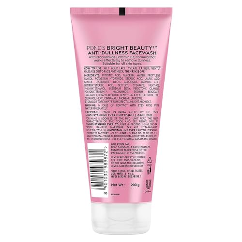 Pond's Beauty Face Wash | Advance Vitamin B3+ Formula | 200 g (7.05 Ounce) | Grocsy