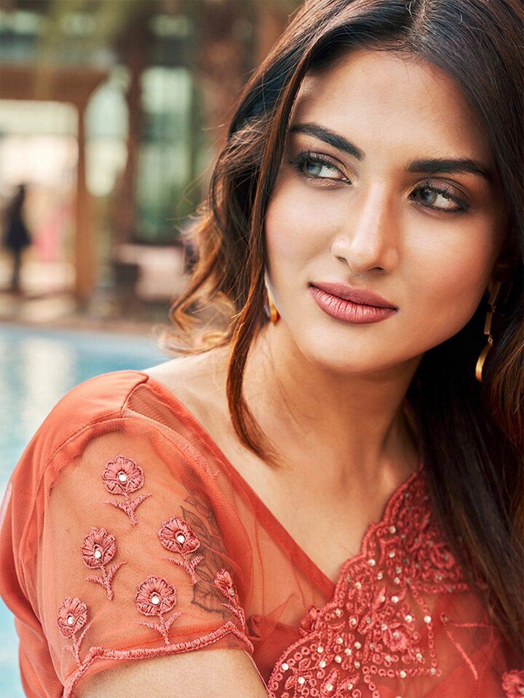 Tikhi Imli Embroidered Net Heavy Work Saree | Grocsy