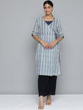 HERE&NOW Printed Wrap Designed Layered Kurta | Grocsy