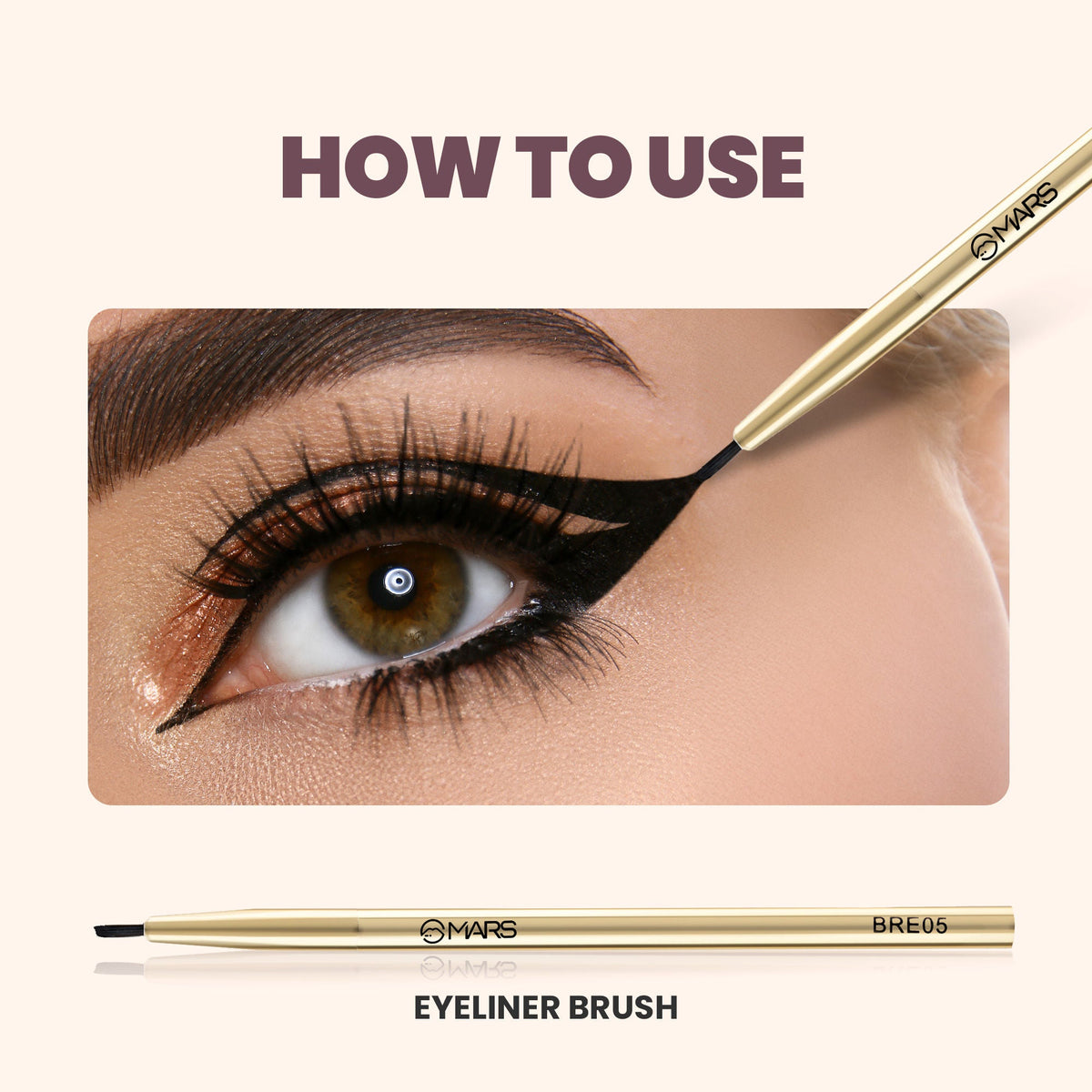 MARS Cosmetics Artist Arsenal Professional Eyeliner Brush | Grocsy
