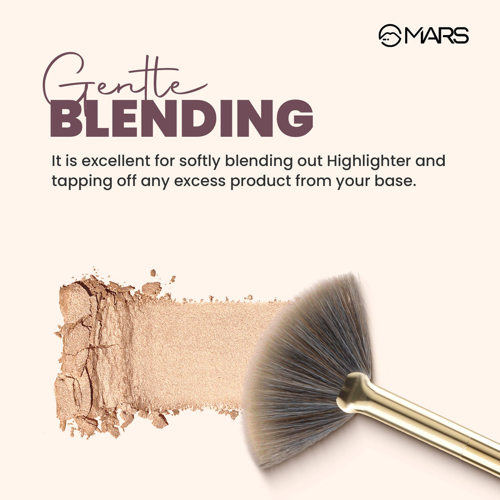 MARS Cosmetics Professional Fan Highlighting Brush | Grocsy