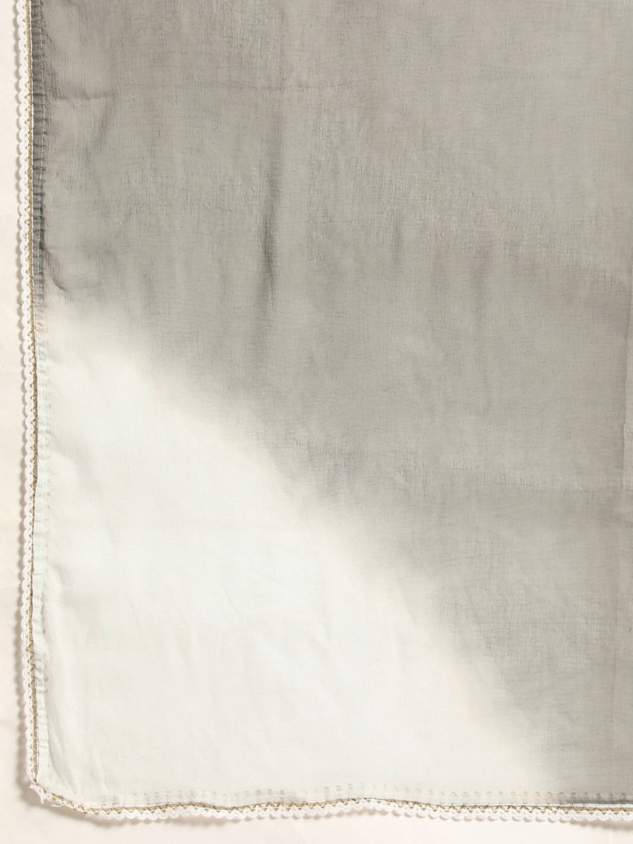 All About You Women Embroidered Chikankari Kurta With Trousers & With Dupatta | Grocsy