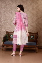 Hand Embroidered & Floral Printed Kurta With Pant & Dupatta Luxury, Multicolor - Hiral Fashion | Grocsy
