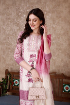 Hand Embroidered & Floral Printed Kurta With Pant & Dupatta Luxury, Multicolor - Hiral Fashion | Grocsy