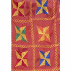 A R Silk Women's Multi Embroidery Chiffon Red Dupattas and Chunnis | Grocsy