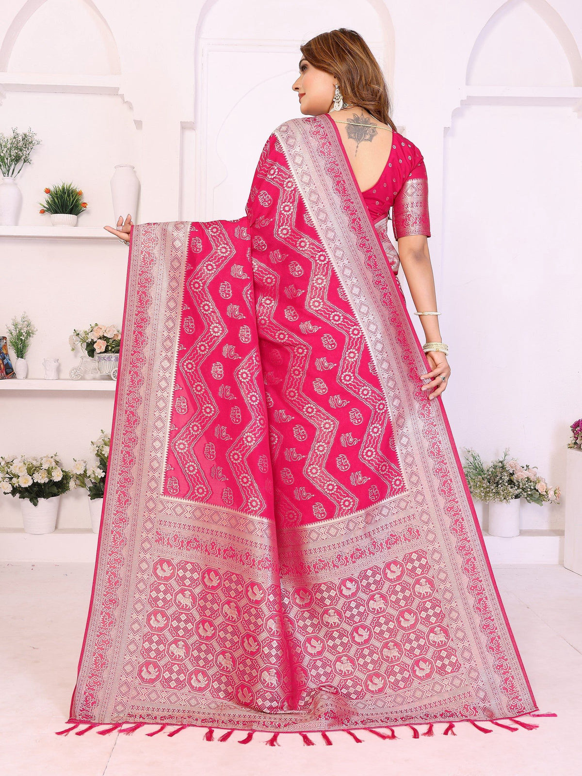 Anaita Premium Georgette Silk Saree | Grocsy