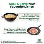 The Indus Valley CASTrong Cast Iron Cookware Set: Tawa + Kadai, Kitchen Set for Home, Pre-seasoned, 100% Pure, Toxin-free, Induction | Grocsy
