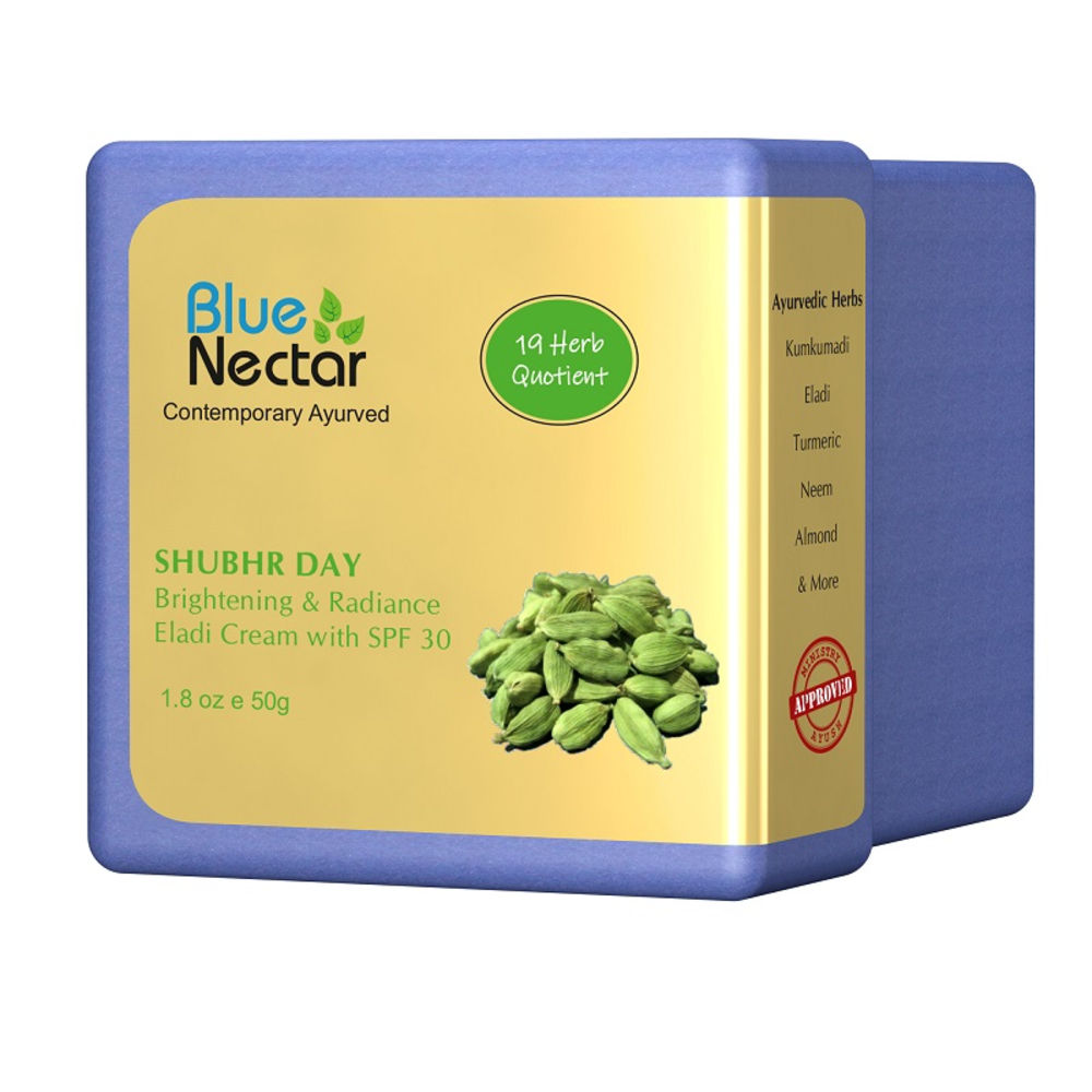Blue Nectar Shubhr Day Brightening & Radiance Eladi Cream with Spf 30 for Women | Grocsy