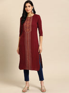 All About You Women Ethnic Motifs Printed Kurta | Grocsy