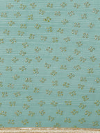 Saree Mall Blue & Golden Quirky Print Saree | Grocsy