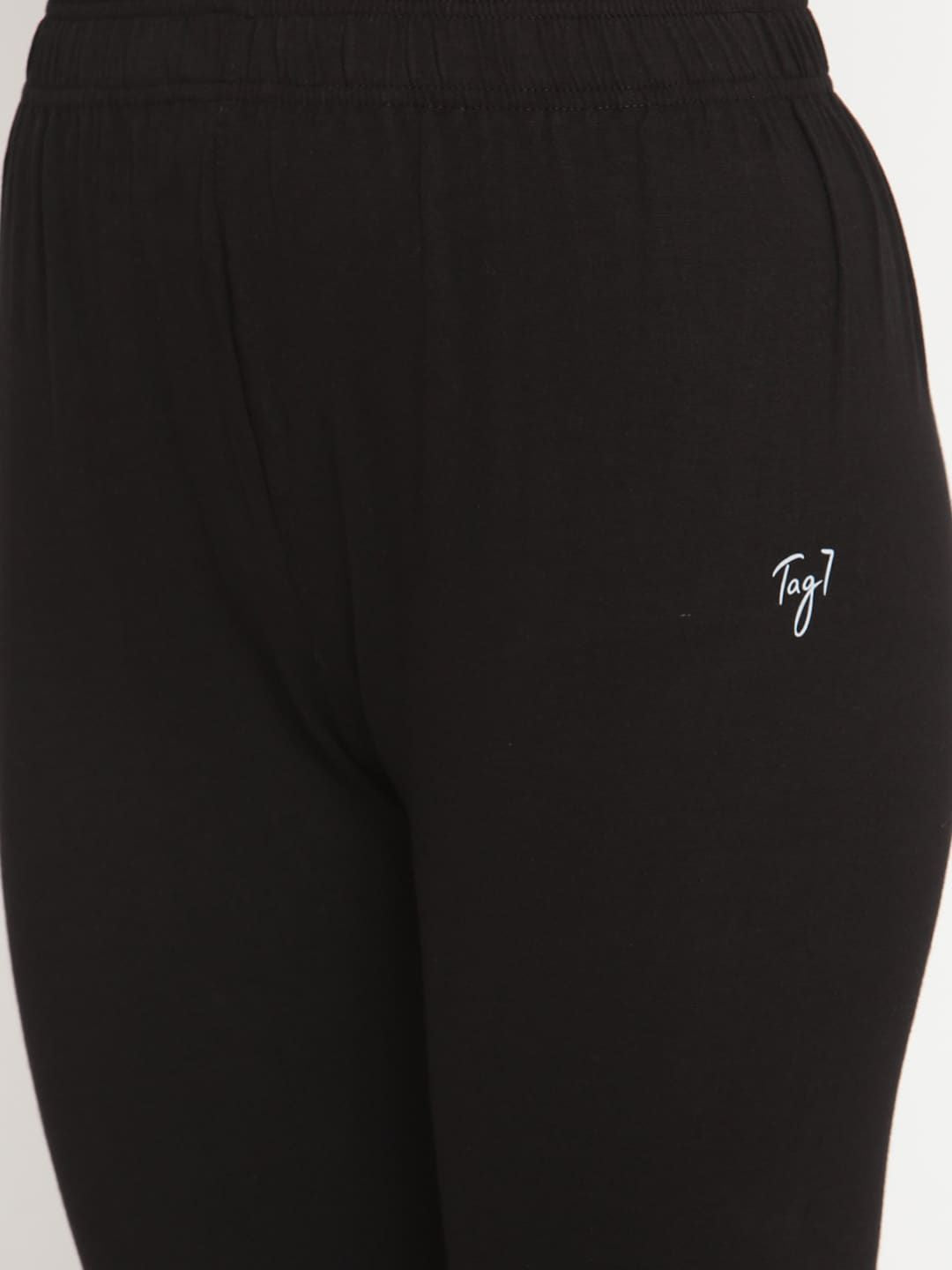 TAG 7 Women Pack Of 2 Solid Ankle-Length Leggings | Grocsy