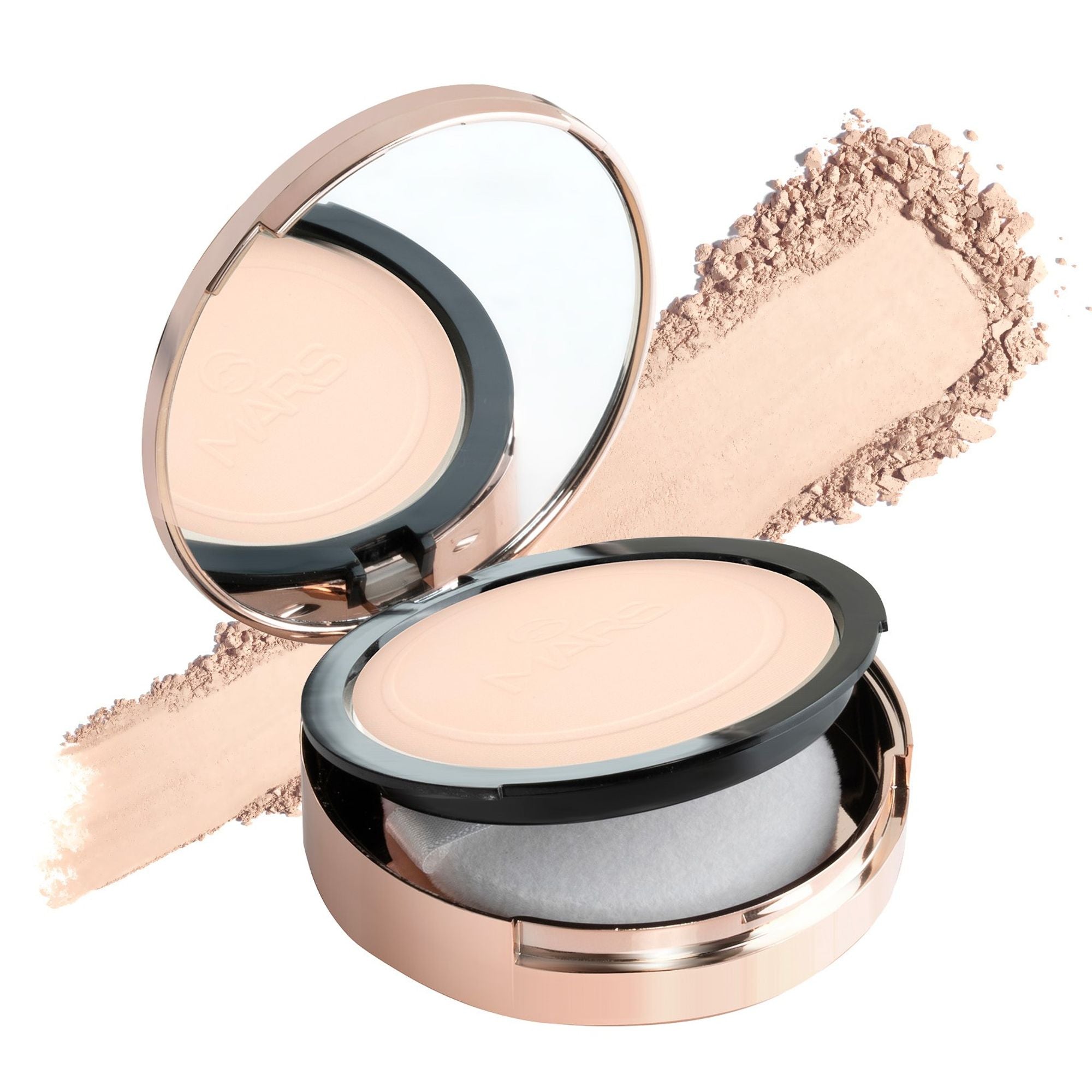 MARS Cosmetics Matte On Compact Powder with Applicator Puff - 02 Beige | Grocsy
