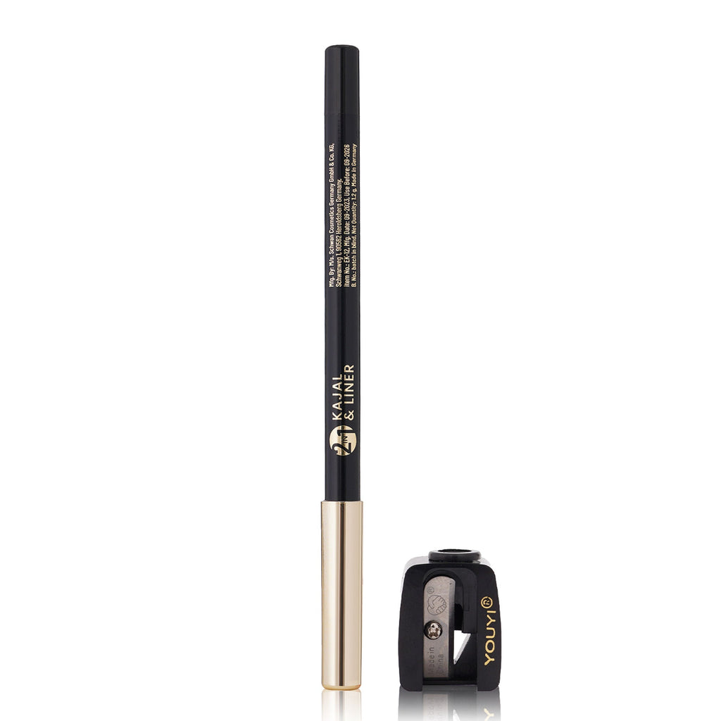 Swiss Beauty Bold & Black Kajal with Sharpener | Grocsy