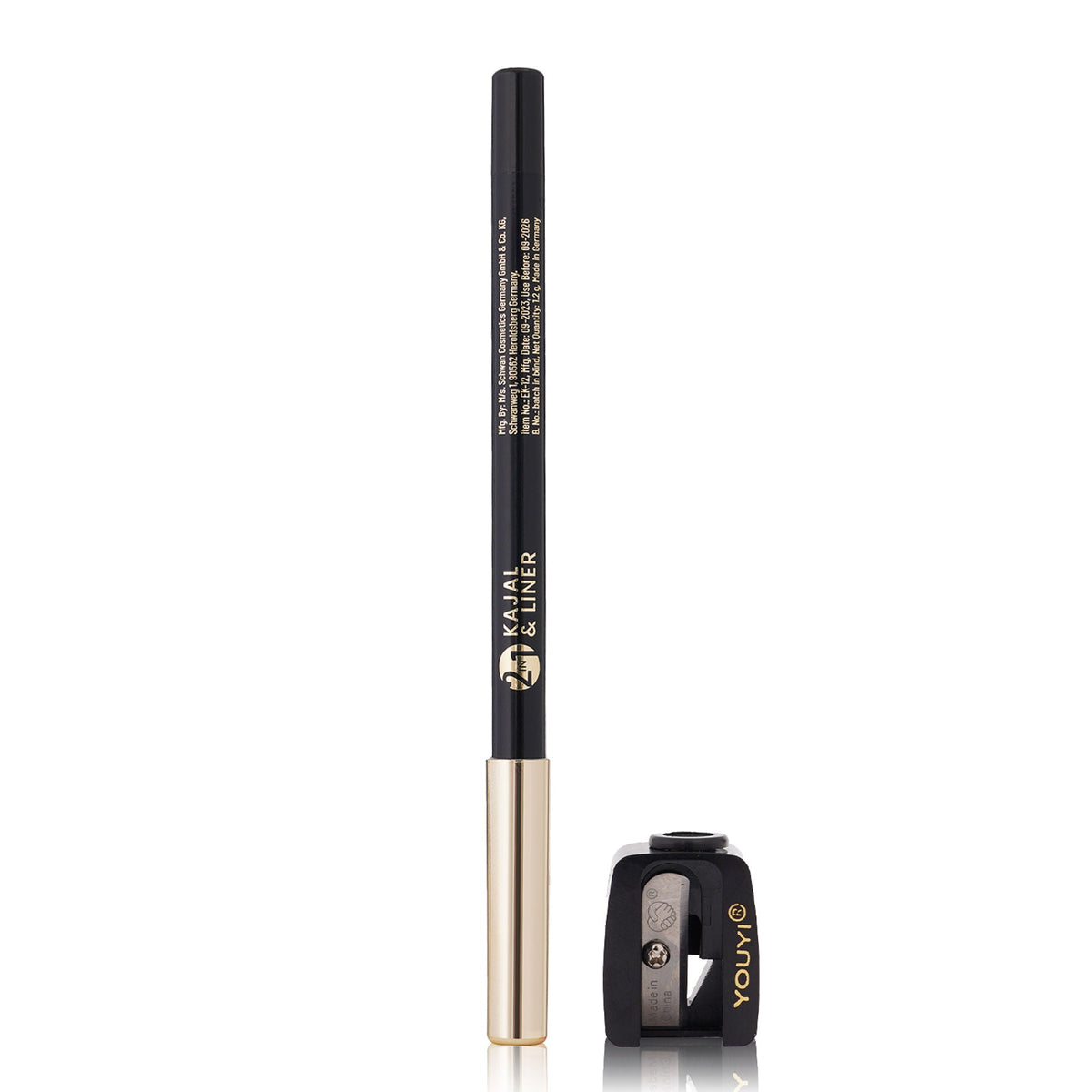 Swiss Beauty Bold & Black Kajal with Sharpener | Grocsy