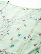 Sztori Plus Size Ethnic Motifs Printed Kurti & Palazzos | Grocsy
