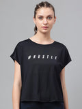 MKH Typography Printed Extended Sleeves Dri-FIT Relaxed Fit T-shirt | Grocsy
