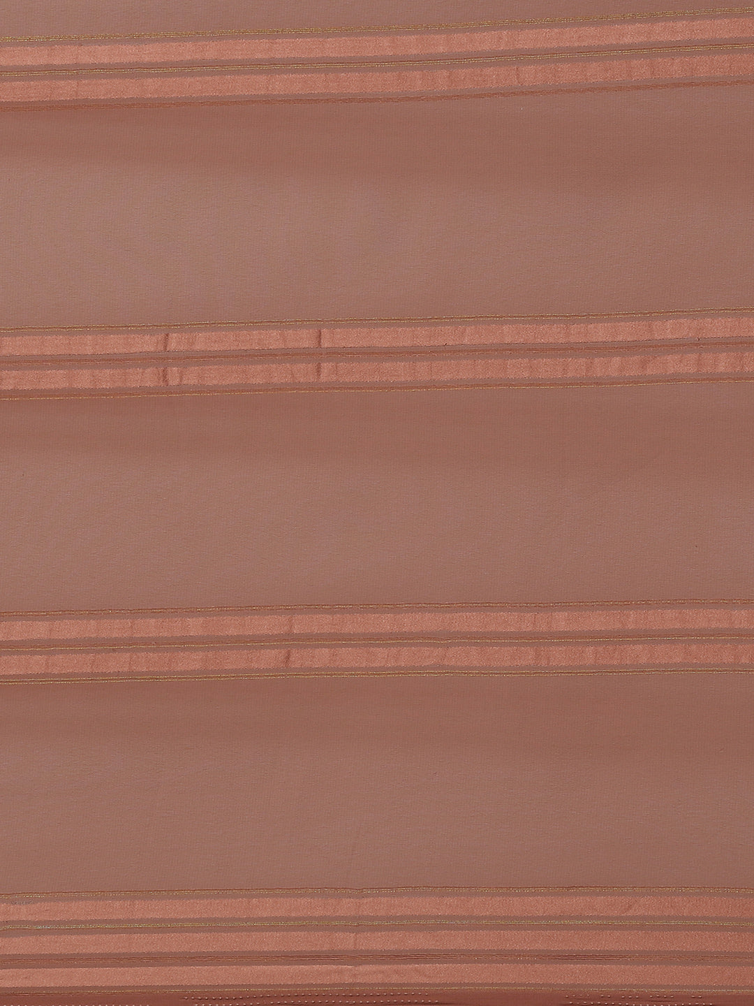 Saree Mall Brown Striped Mirror Work Saree | Grocsy