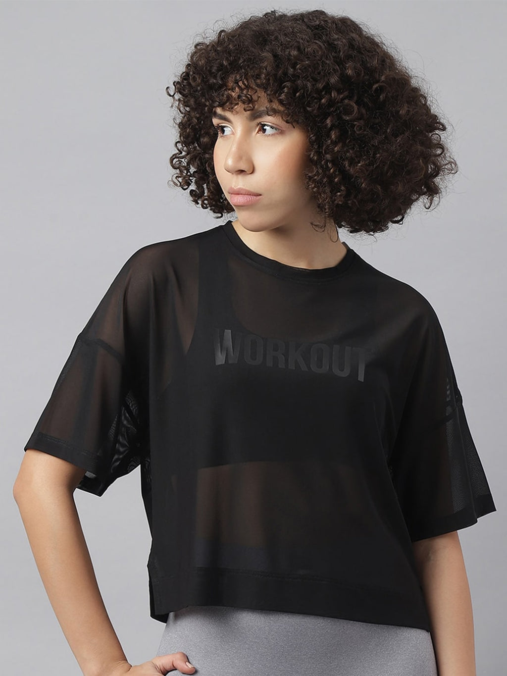 MKH Women Typography Printed Dri-FIT Sports T-Shirt | Grocsy