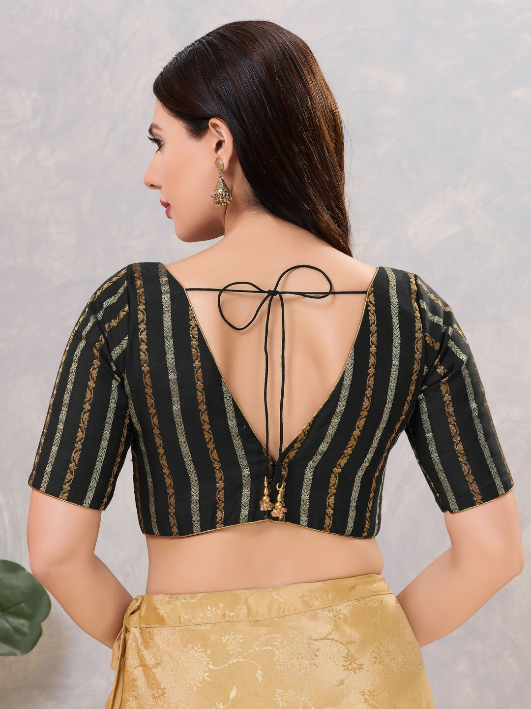 Joban Fashion Women Cotton Blend Black Stitched Blouse | Grocsy