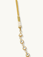 Nuyug 22K Gold-Plated Kundan & Pearl Studded Matha Patti Head Jewellery | Grocsy