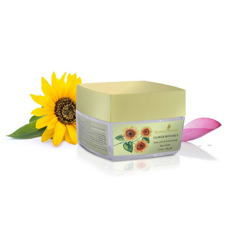 Shahnaz Husain Flower Botanics - Pink Lotus Sunflower Day Cream | Grocsy
