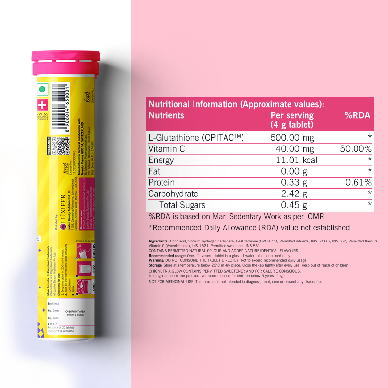 Chicnutrix Korean Skin Glow Protection Routine Combo - Chicnutrix Glow + Block Lightweight Sunscreen SPF 45 PA+++ | Grocsy