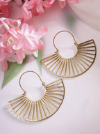 NVR Women Golden Hoop Earrings | Grocsy