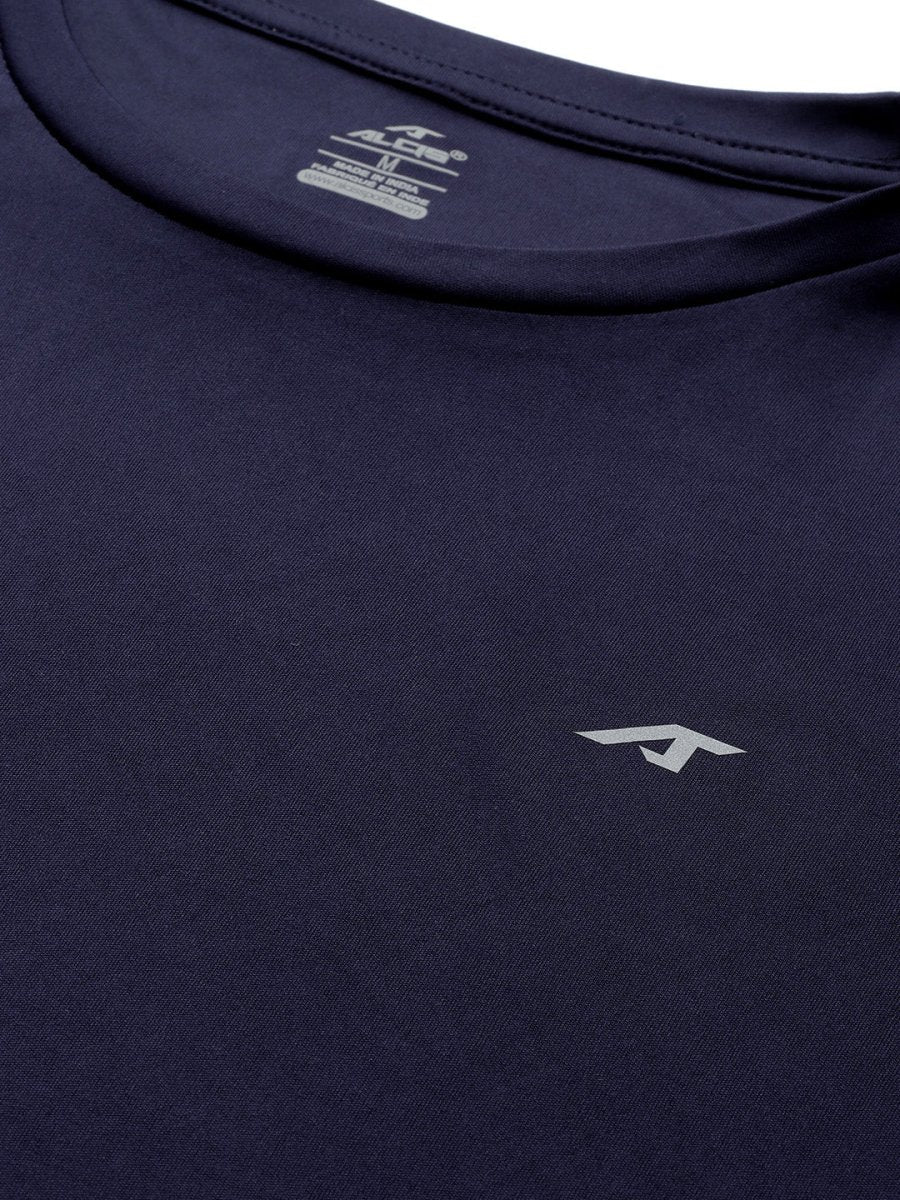 Alcis Anti Static Applique Slim Fit Running T-shirt | Grocsy