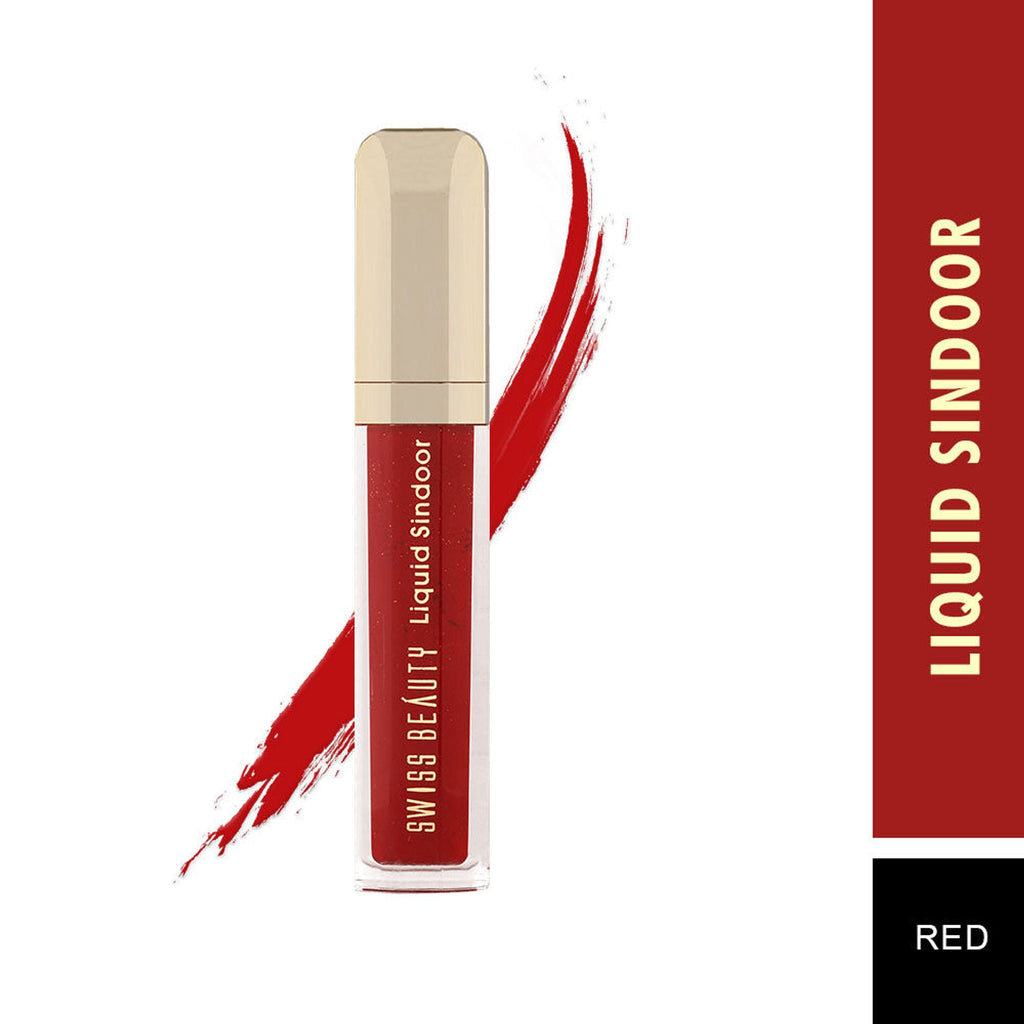 Swiss Beauty Waterproof Bridal Glam Liquid Sindoor - Red | Grocsy