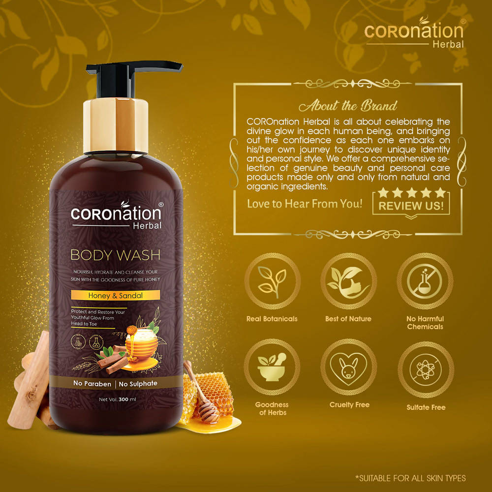 Coronation Herbal Honey and Sandal Body Wash | Grocsy
